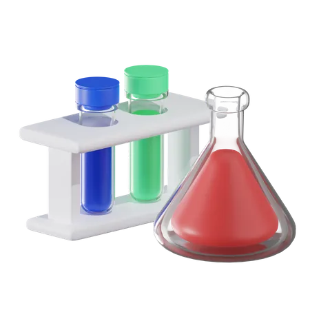 Experimento quimico  3D Icon