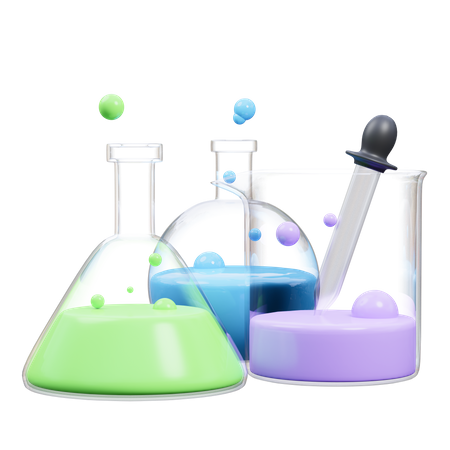 Experimento quimico  3D Icon