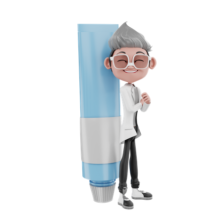 Expert Dentist Doctor 3D Illustration