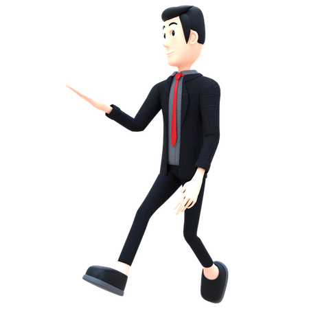 Expert motivational speaker giving speech  3D Icon