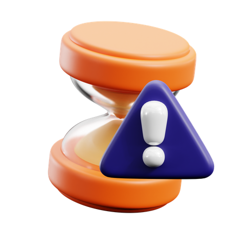 Expired Time Warning  3D Icon