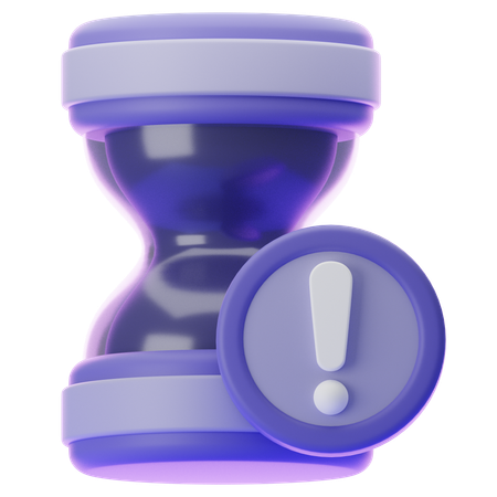 EXPIRED TIME WARNING  3D Icon