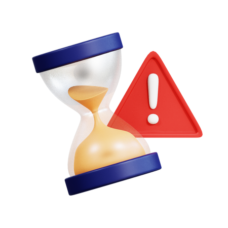 Expired time warning  3D Icon