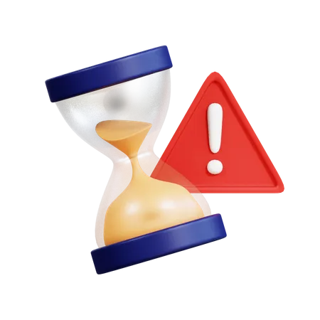 Expired time warning  3D Icon