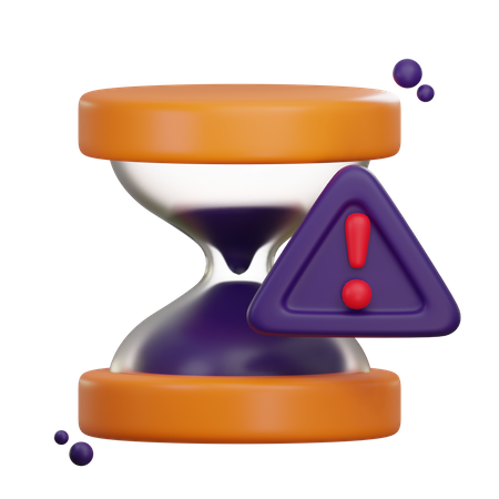 Expired Time Warning  3D Icon