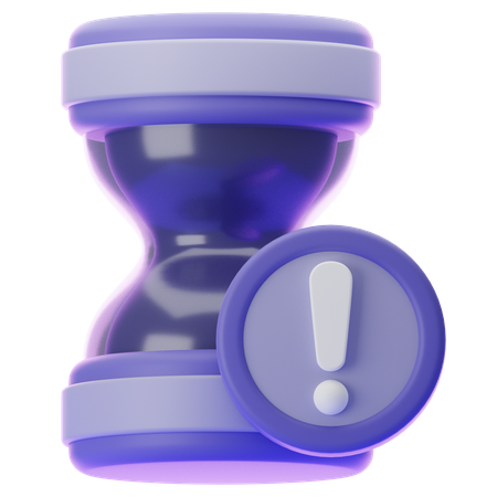 EXPIRED TIME WARNING  3D Icon
