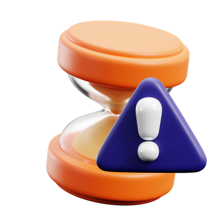 Expired Time Warning  3D Icon