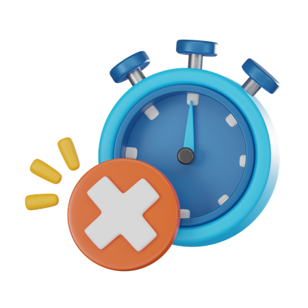 Expired Time Warning  3D Icon