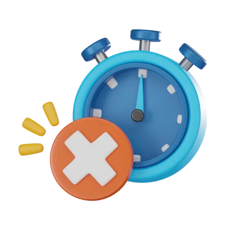 Expired Time Warning  3D Icon