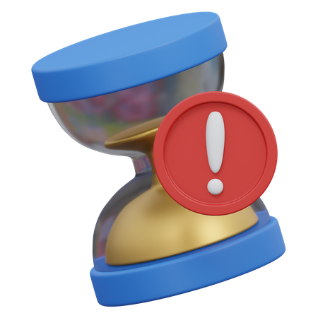 Expired Time Warning  3D Icon