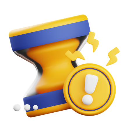 Expired Time Warning  3D Icon