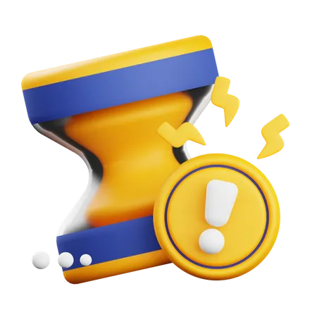 Expired Time Warning  3D Icon