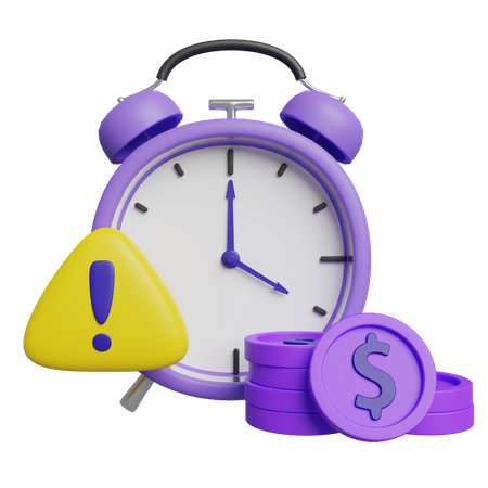 Expired Time Warning  3D Icon