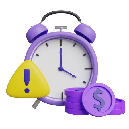 Expired Time Warning  3D Icon