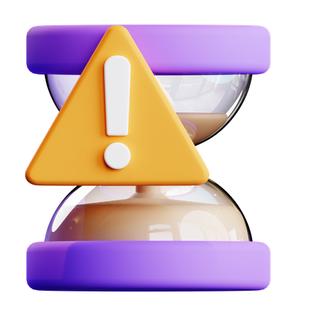 Expired time warning  3D Icon