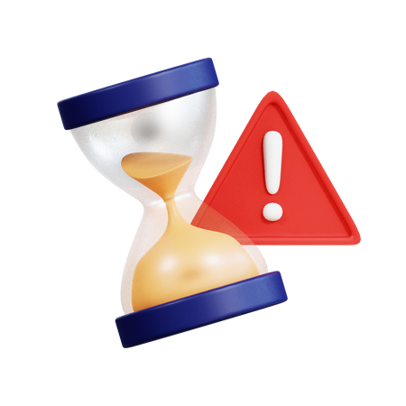 Expired time warning  3D Icon