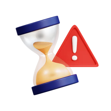 Expired time warning 3D Icon