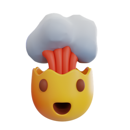 Explodierender Kopf-Emoji  3D Icon