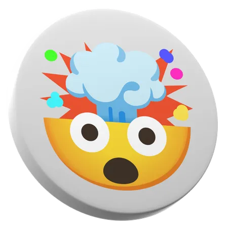 Exploding Head  3D Icon