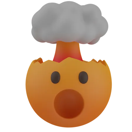 Exploding Head  3D Icon