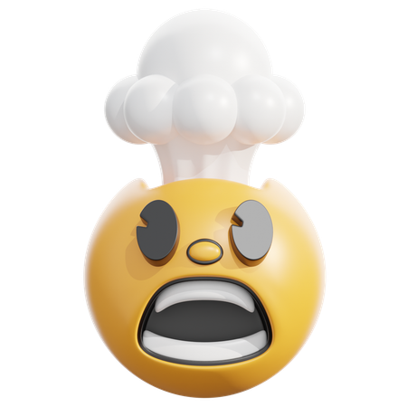 Exploding head  3D Icon