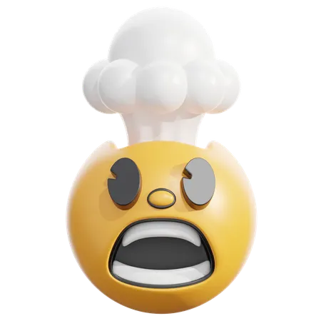 Exploding head  3D Icon