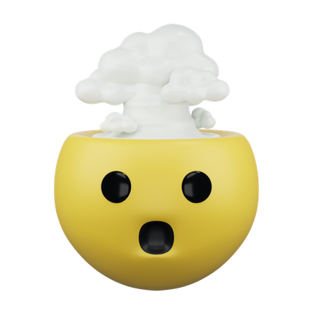 Exploding head  3D Icon