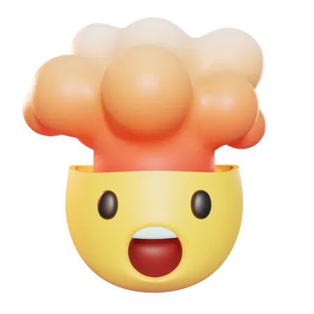 Exploding Head  3D Icon