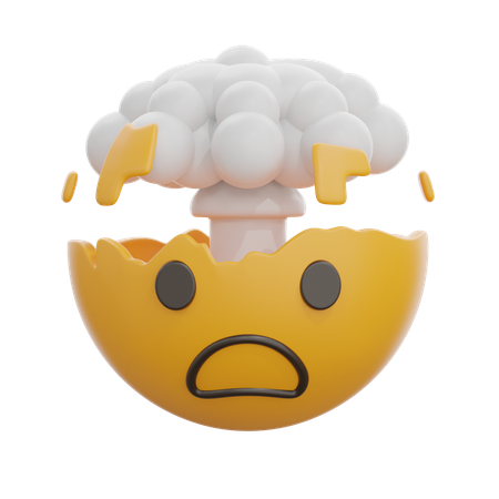 Exploding Head  3D Icon