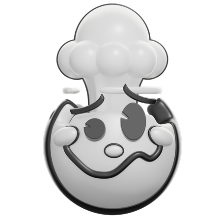 Exploding Head  3D Icon