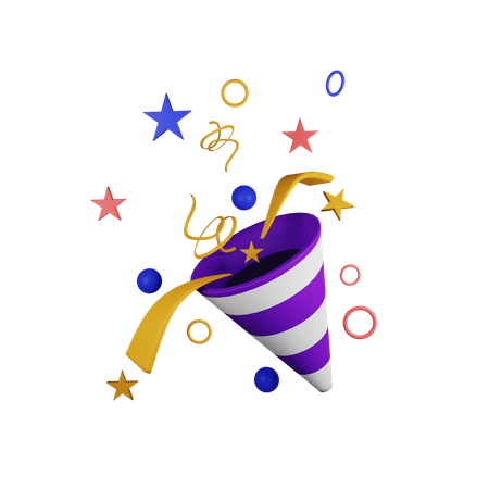 Exploding Party  3D Icon