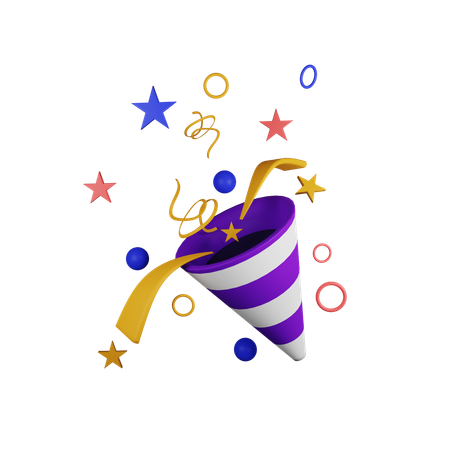 Exploding Party  3D Icon