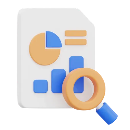 Exploración de datos  3D Icon