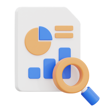Exploración de datos  3D Icon
