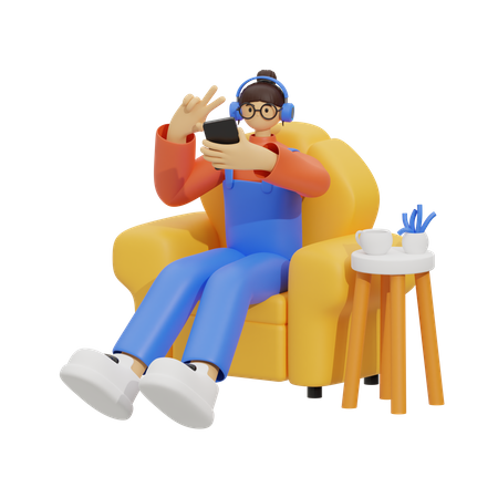 Explorando o mundo através de autorretratos  3D Icon