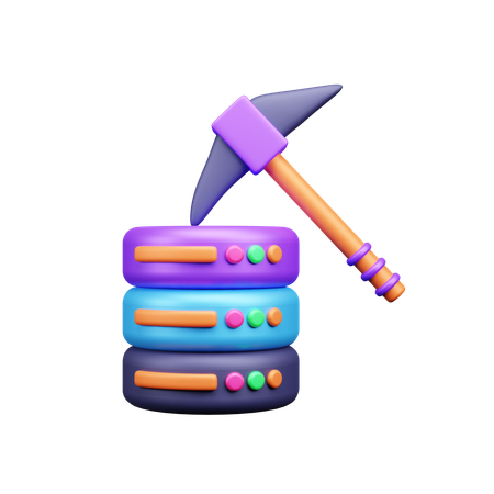 Exploration de bases de données  3D Icon