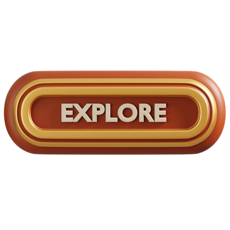 Explore button  3D Icon