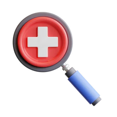 Diagnosis Icon With 3 D Style 3D Illustration