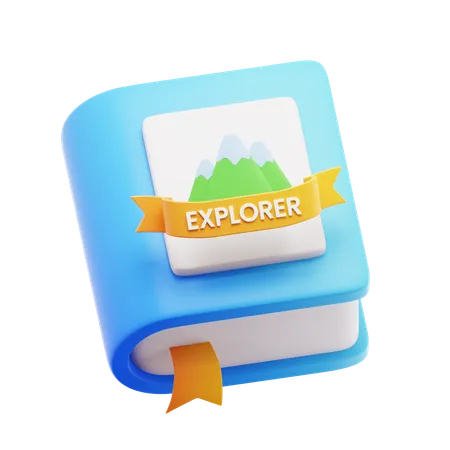 Explorer book  3D Icon