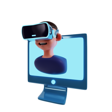 Explorer la réalité virtuelle  3D Icon