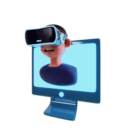 Explorer la réalité virtuelle  3D Icon