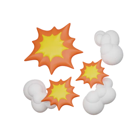 Explosionseffekt  3D Icon