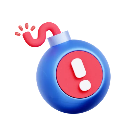 Explosive Risk Warning  3D Icon