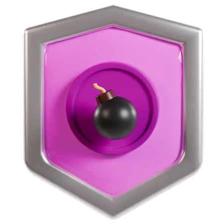 Explosive Shield Game  3D Icon