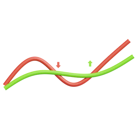 Exponential Moving Average  3D Icon