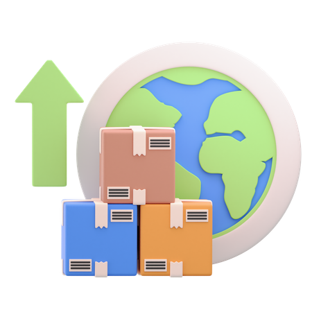 Export  3D Icon