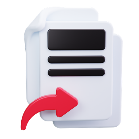 Export Document  3D Icon