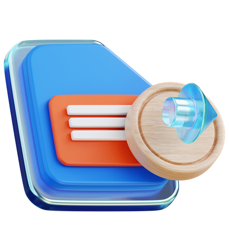 Export File  3D Icon