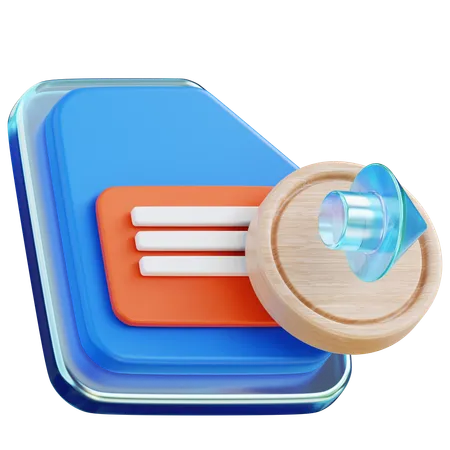 3 D Illustration Export File 3D Icon