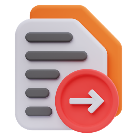 Export File  3D Icon